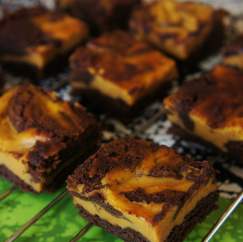 Pumpkin Cheesecake Brownies