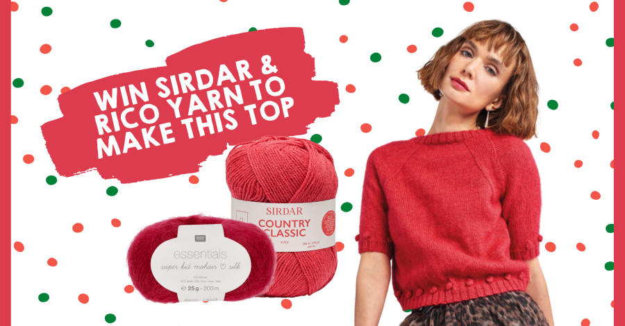 Win the Sirdar  Rico yarn to make this fab bobble top Knitting Giveaway