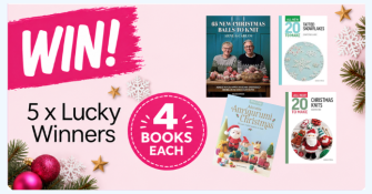 Win 1 of 5 Search Press Christmas book bundles Knitting Giveaway