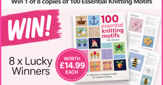 Win 1 of 8 copies of 100 Essential Knitting Motifs Knitting Giveaway