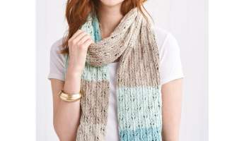 Simple Lace Scarf Knitting Pattern