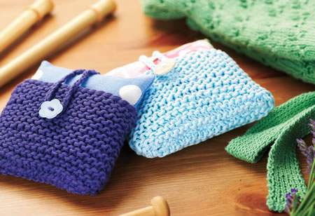 Easy lavender sachets Knitting Pattern