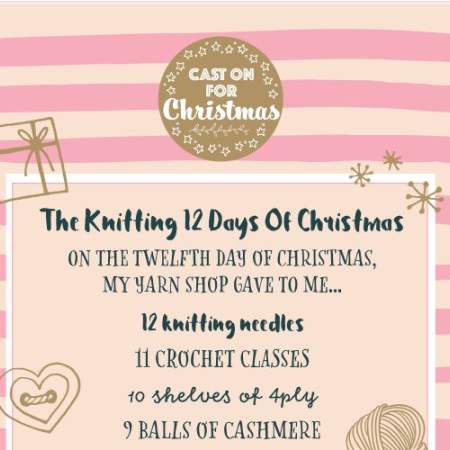 Cast On For Christmas: 12 Days of Christmas Poster Knitting Pattern