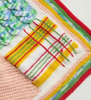 Tartan Square Motif Knitting Pattern Knitting Pattern