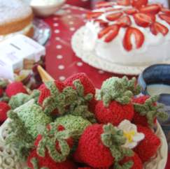 Knitted Strawberries Knitting Pattern