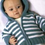 Simple Striped Hoodie Knitting Pattern