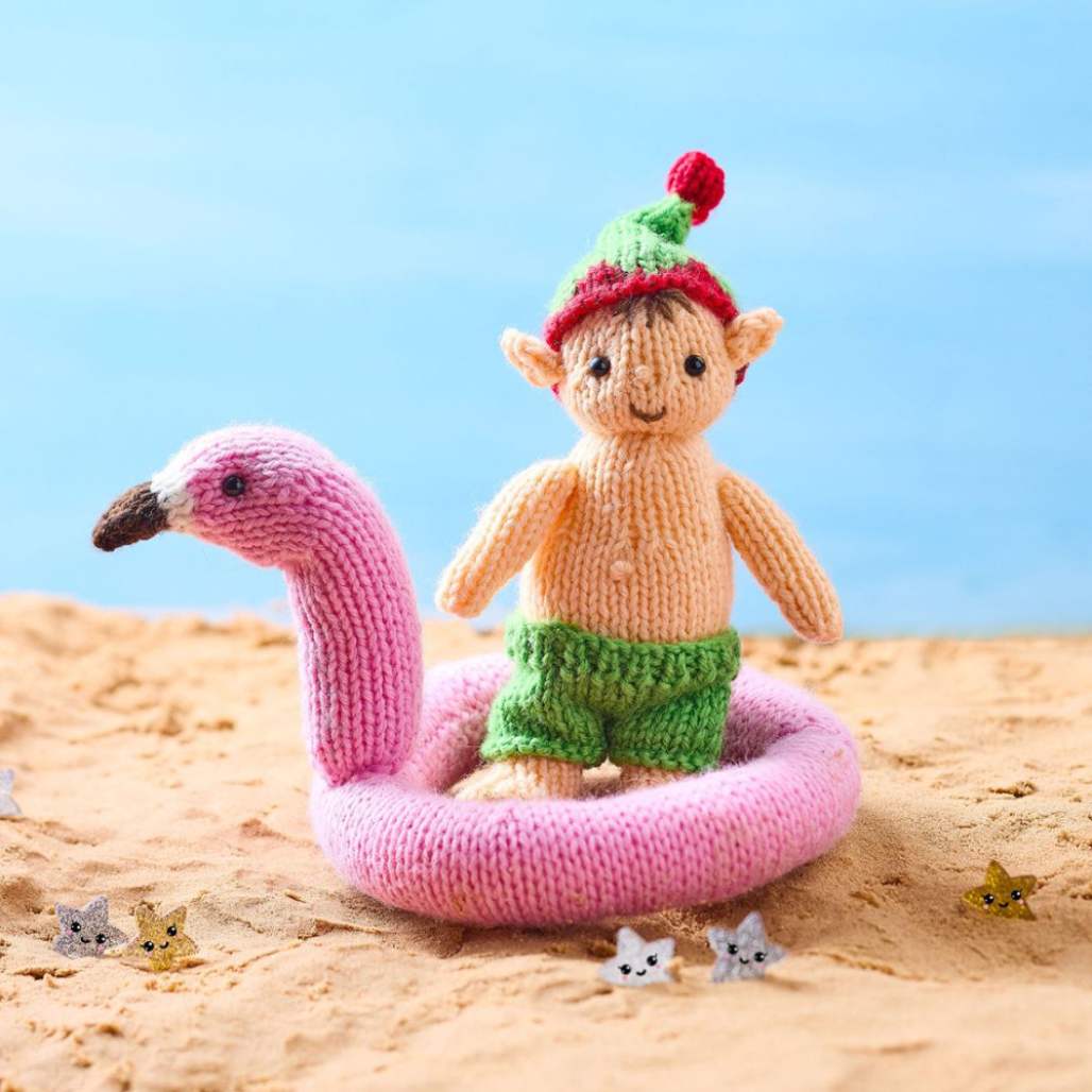 Vacay Vibes Santa Set: Part Two - Elf and Flamingo Floatie