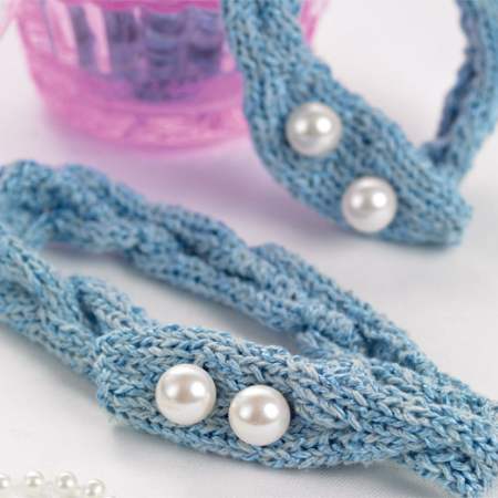 Lagoon & Coral choker and bracelet Knitting Pattern