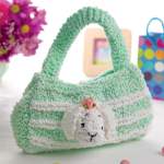 Girl’s bunny handbag Knitting Pattern