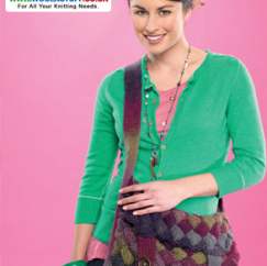 Entrelac bag Knitting Pattern