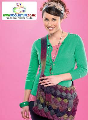 Entrelac bag Knitting Pattern