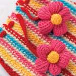 Flower Stripe Tea Cosy Knitting Pattern Knitting Pattern