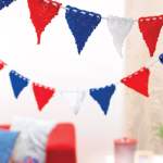 British Red, White & Blue Bunting Knitting Pattern