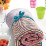 Stripy Picnic Blanket Knitting Pattern