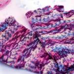 Self-patterning Fingerless Gloves Knitting Pattern