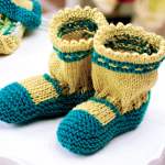 Vintage baby cardigan and bootee set Knitting Pattern