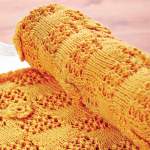 Knitted Baby nursery lap Blanket throw ‘Cyrus’ Knitting Pattern