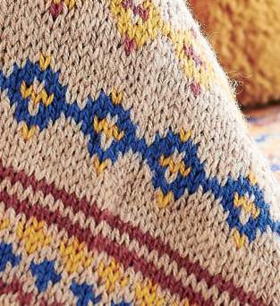Fair Isle Baby Blanket Knitting Pattern