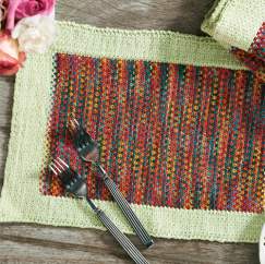 Easy beginner placemats Knitting Pattern