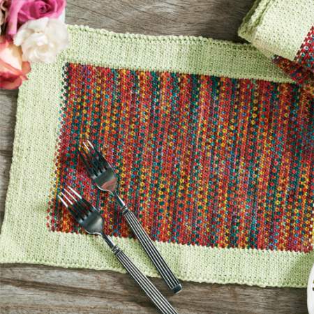 Easy Beginner Placemats Free Knitting Patterns Let S