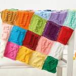 Alphabet Bobble Blanket Knitting Pattern Knitting Pattern
