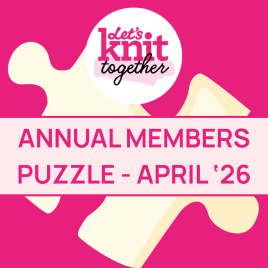 Puzzle of the Month : April 2026 Knitting Pattern