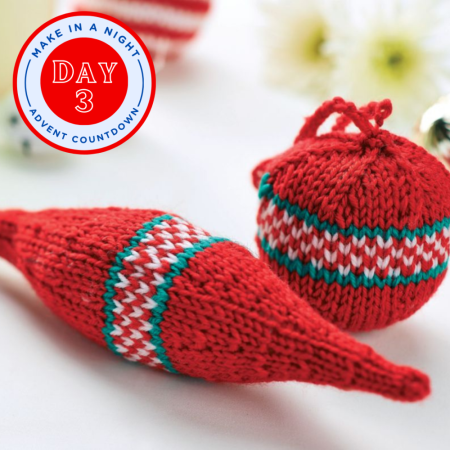 Advent Day 3: Fair Isle Bauble Set Knitting Pattern