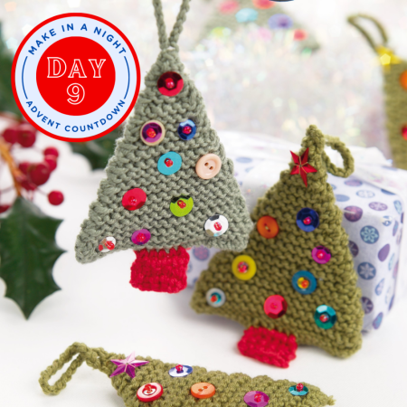 Advent Day 9: Easy Tree Decorations Knitting Pattern