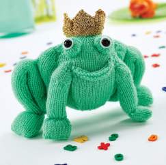 Albert Frog Prince Knitted Toy Knitting Pattern