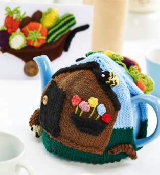 Knitted Gardeners’ Allotment Teacosy Knitting Pattern Knitting Pattern