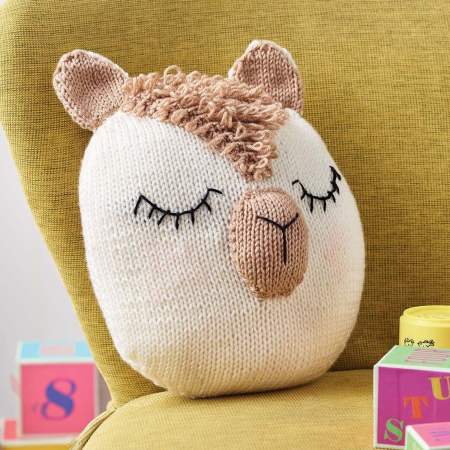 Alpaca Cushion Knitting Pattern