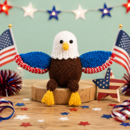 American Eagle Chocolate Orange Cover Pattern Knitting Pattern
