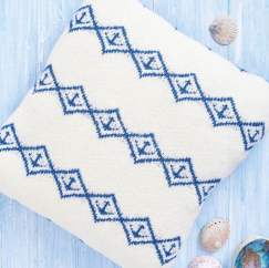 Anchor Nautical Cushion Knitting Pattern - Knitting Pattern