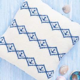 Anchor Nautical Cushion Knitting Pattern Knitting Pattern