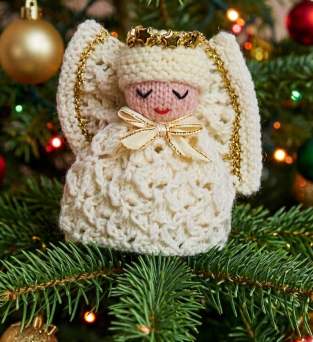 Angel Tealight Cover Decoration | Christmas Knitting Pattern Knitting Pattern