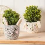 Animal Plant Pot Covers Knitting Pattern