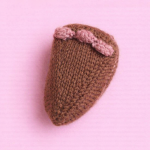 Chocolate Cake Slice | Toy Knitting Pattern Knitting Pattern