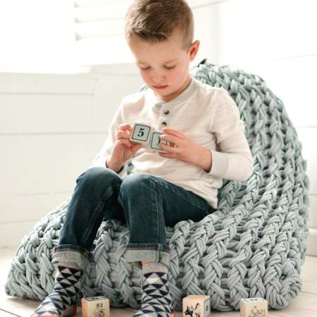 Arm Knit Bean Bag Knitting Pattern
