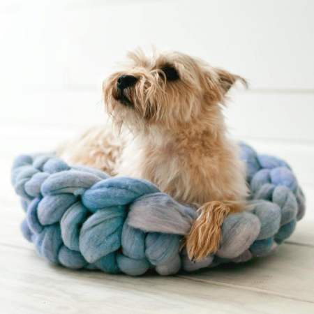 Arm Knit Pet Bed Knitting Pattern