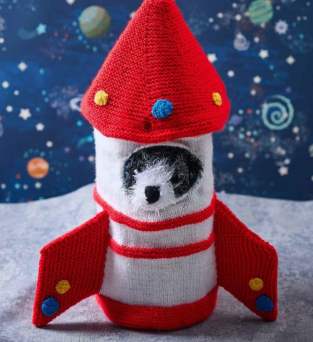 Astro Dog Playset Knit-Along Part Two: Rocket Knitting Pattern
