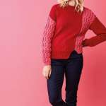 Asymmetric Cable Jumper Knitting Pattern