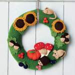 Autumn Woodland Wreath Knitting Pattern Knitting Pattern