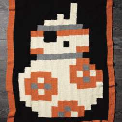 Star Wars BB-8 Blanket Pattern Knitting Pattern