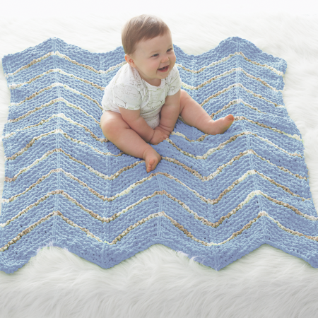 Bernat Baby Waves Blanket | Free Knitting Patterns | Let's ...
