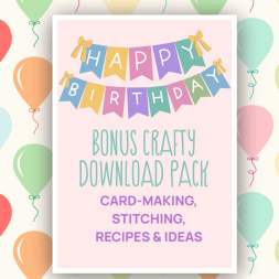 Bonus 5th Birthday Craft Downloads: Recipes, Stitching & Cardmaking Knitting Pattern