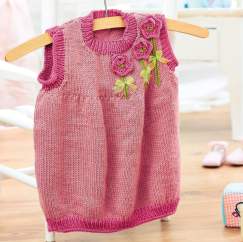 Baby Dress and Headband Knitting Pattern