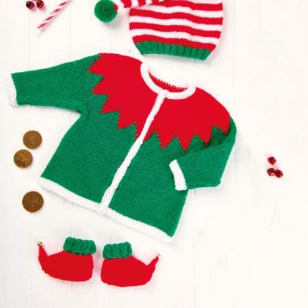 Baby Elf Costume Knitting Pattern
