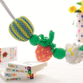 Baby Pram Mobile Toy Knitting Pattern Knitting Pattern