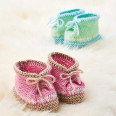 Baby Moccasins Knitting Pattern
