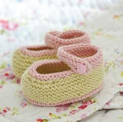 Baby Shoe Booties Knitting Pattern